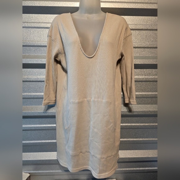 FP Beach Tops - FP BEACH  Beige V-Neck Tunic